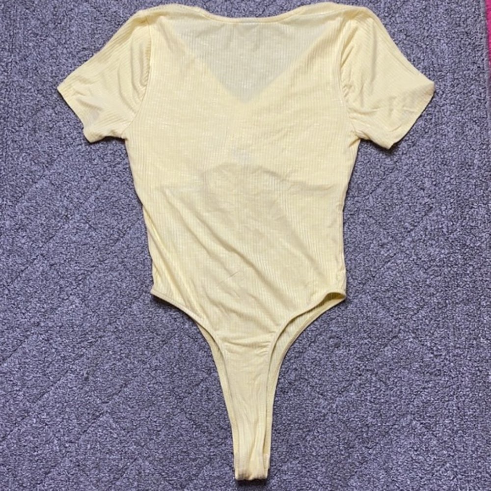 Yellow Drawstring Bodysuit